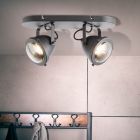 Industrialny spot sufitowy czarny, Liza