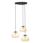 Retro lampa wisząca bursztynowa, Neha