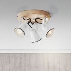 Drewniany spot sufitowy brązowy, Carolyn