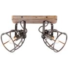 Industrialny spot sufitowy czarny, Esmee