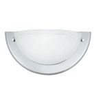 Szklany kinkiet chromowany, Angely