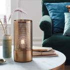 Nowoczesna lampa stołowa mosiądz, Albina, z przełącznik