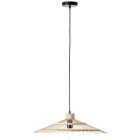 Drewniana lampa wisząca czarna, Idris