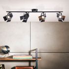 Industrialny spot sufitowy czarny, Jowenna, 5W, 3000K LED