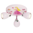 Metalowy spot sufitowy dla dzieci różowy, Rinze, 2,5W, 3000K LED