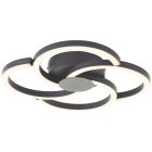 Design lampa sufitowa czarna, Somia, 22W, 3000K LED