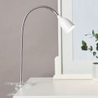 Plastikowy reflektor z klamrą biały, Kit, 2,4W, 3000K LED, z przełącznik