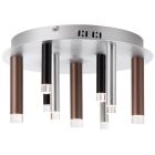 Nowoczesna lampa sufitowa srebrna, Olivia, 4W, 3000K LED