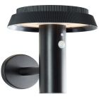 Metalowy kinkiet solarny zewnętrzny czarny, Ridvan, 4W, 3000K LED, IP44