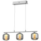 Design lampa wisząca chromowana, Emmely, 17W, 3000K LED