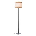 Rustykalna lampa stojąca brązowa, Vibeke, z przełącznik