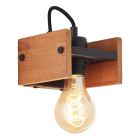 Drewniany kinkiet brązowy, Rasha