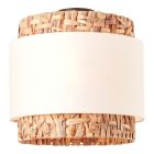 Rustykalna lampa sufitowa brązowa, Vibeke