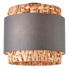 Rustykalna lampa sufitowa szara, Vibeke