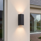 Czarny kinkiet up down aluminiowy, Dion, 8W, 3000K LED, IP54