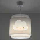 Szara lampa wisząca dla dzieci plastikowa, Dreams