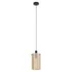 Szklana nowoczesna lampa wisząca bursztynowa, Ritesh