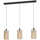 Szklana nowoczesna lampa wisząca bursztynowa, Ritesh