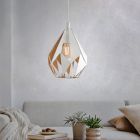 Metalowa design lampa wisząca biała, Acri