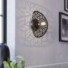 Stalowy vintage kinkiet brązowy, Suraj