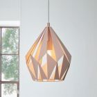Metalowa design lampa wisząca różowa, Acri