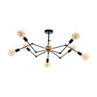 Stalowa nowoczesna lampa wisząca czarna, Okke