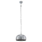 Metalowa retro lampa wisząca chromowana, Abdelhak