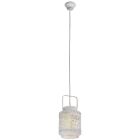 Stalowa orientalna lampa wisząca szara, Abdelrahman