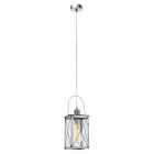 Metalowa vintage lampa wisząca chromowana, Abderrahim
