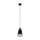 Metalowa retro lampa wisząca czarna, Joost