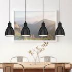 Metalowa industrialna lampa wisząca czarna, Lavinio