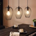 Metalowa industrialna lampa wisząca czarna, Kitana