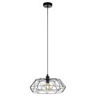 Metalowa industrialna lampa wisząca czarna, Acri