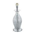Metalowa design lampa stołowa bez abażur chromowana, Abdel, z przełącznik