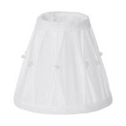 Tkaniny rustykalny abażur biały, Noah