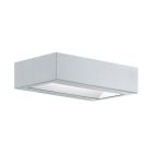 Stal Nierdzewna nowoczesna lampa zewnętrzna srebrna, Simen, 4W, 3000K LED, IP44
