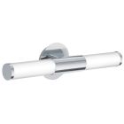 Szklany nowoczesny oświetlenie lustra chromowany, Euska, IP44