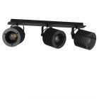 Drewniany industrialny spot sufitowy czarny, Randy