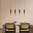 Aluminiowa nowoczesna lampa wisząca złota, Aloysius