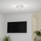 Aluminiowa nowoczesna inteligentna lampa sufitowa biała, Mayke, 3,7W, RGBW LED