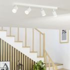 Aluminiowa nowoczesna inteligentna lampa sufitowa biała, Mayke, 3,7W, RGBW LED