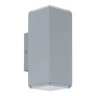 Aluminiowa nowoczesna lampa zewnętrzna srebrna, Nadira, 4W, 3000K LED, IP44