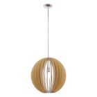 Drewniana lampa wisząca rustykalna, Bergama