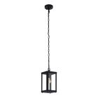 Stalowa industrialna lampa zewnętrzna czarna, Alihan, IP44