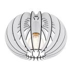 Drewniana design lampa sufitowa biała, Kiran