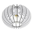 Drewniana design lampa sufitowa biała, Kiran