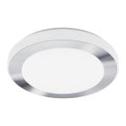 Plastikowa lampa sufitowa chromowana, Amina, 16W, 3000K LED, IP44