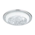 Szklana nowoczesna lampa sufitowa chromowana, Geeske, 11W, 3000K LED