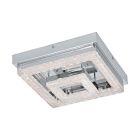 Plastikowa nowoczesna lampa sufitowa chromowana, Arjo, 12W, 3000K LED