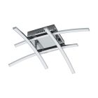 Aluminiowy nowoczesny plafon sufitowy chromowany, Josua, 5W, 3000K LED